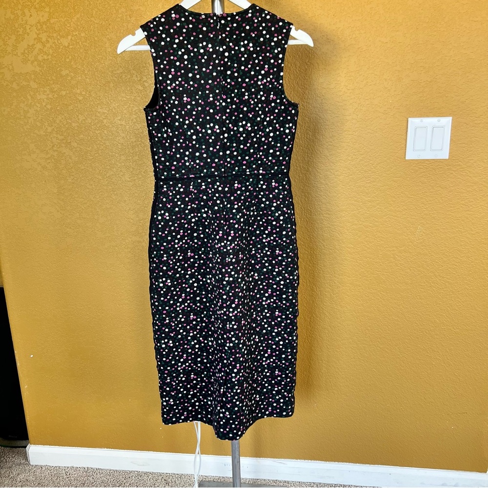 Diane Von Furstenberg Dress Pace Polka Dot Jacquard Sheath Pencil Skirt Dress - Picture 7 of 15